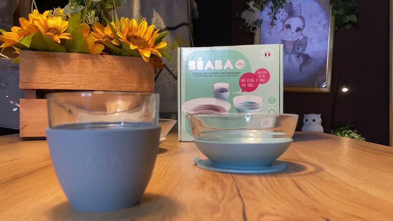 Vajilla infantil BÉABA de Cristal Duralex y anti deslizante