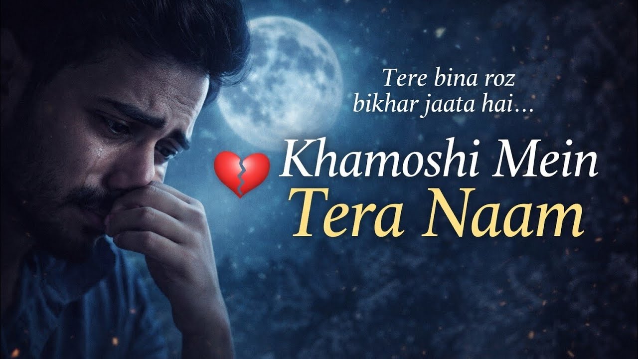 Khamoshi Mein Tera Naam 💔 | Very Sad Hindi Song | Heart Touching