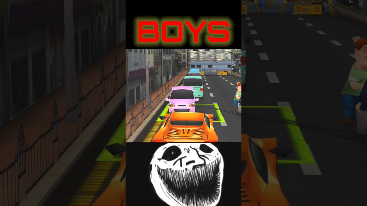|| Girls vs Boys in Dr Driving car Parking || #video   #shorts