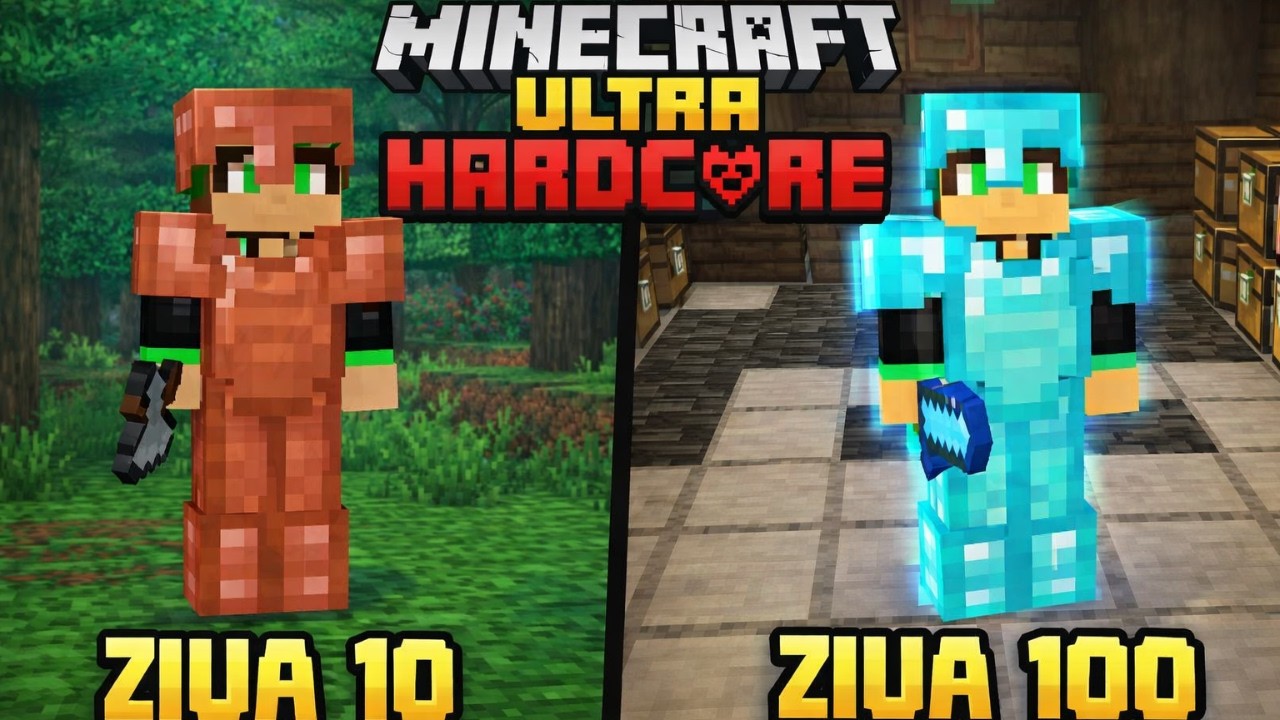 Așa arată progresul în 100 de zile în Minecraft Ultra Hardcore
