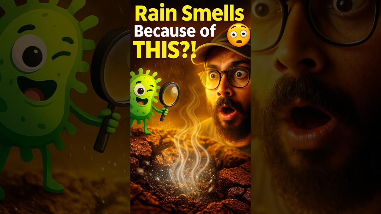Shocking Secret Behind Rain Smell | Hidden Bacteria Creates Earthy Aroma!#facts #shorts