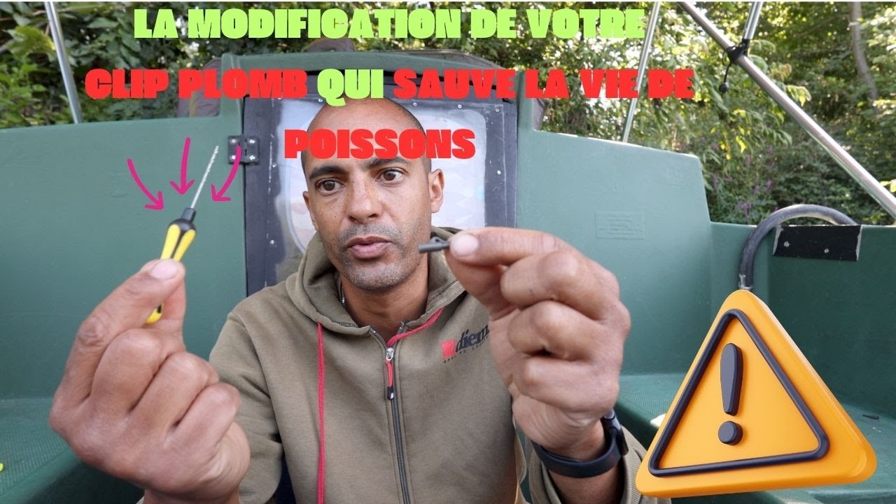 PECHE DE LA CARPE : LA MODIFICATION D'UN CLIP PLOMB PEUX SAUVER LA VIE DE POISSONS ...