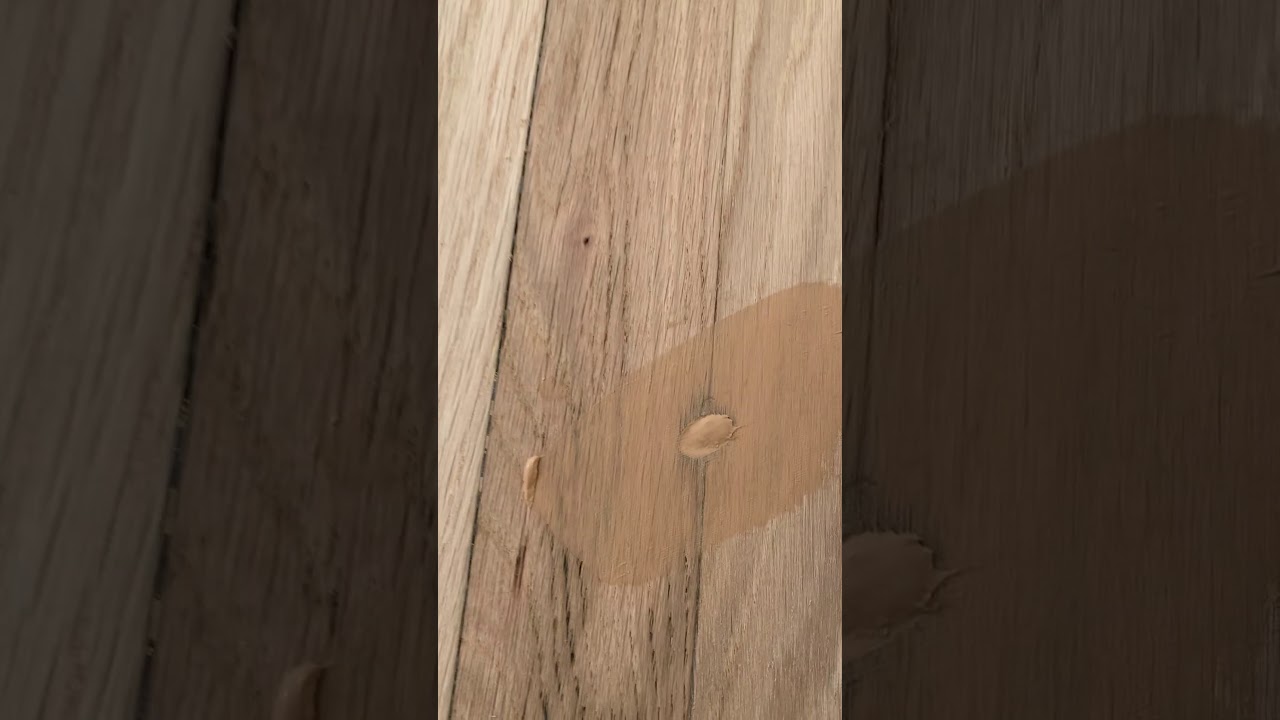 How to fill hardwood floors holes and gaps with wood putty