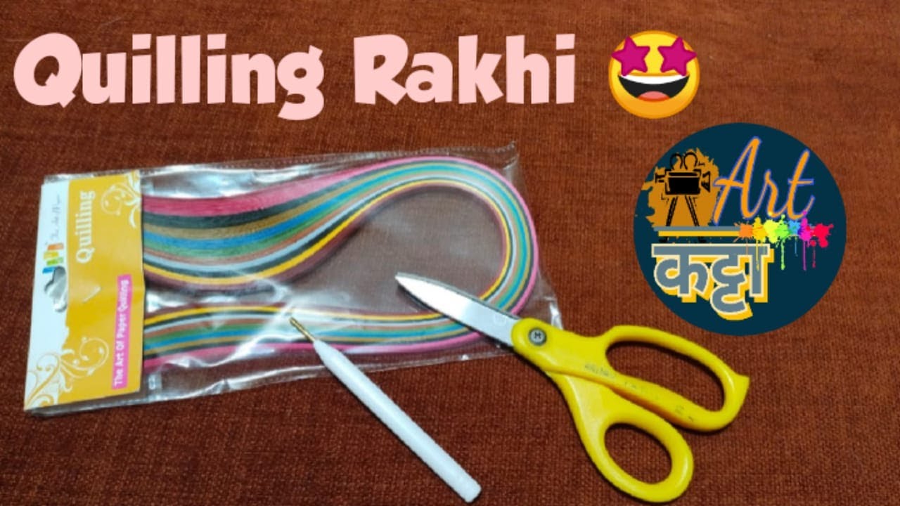 Quilling Rakhi|Learn easy quilling rakhi|quilling rakhi for kids|artkatta