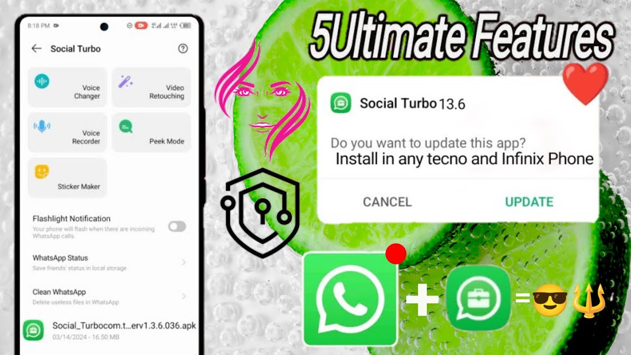 Infinix Mobiles Social turbo new update | Whatsapp beauty mode