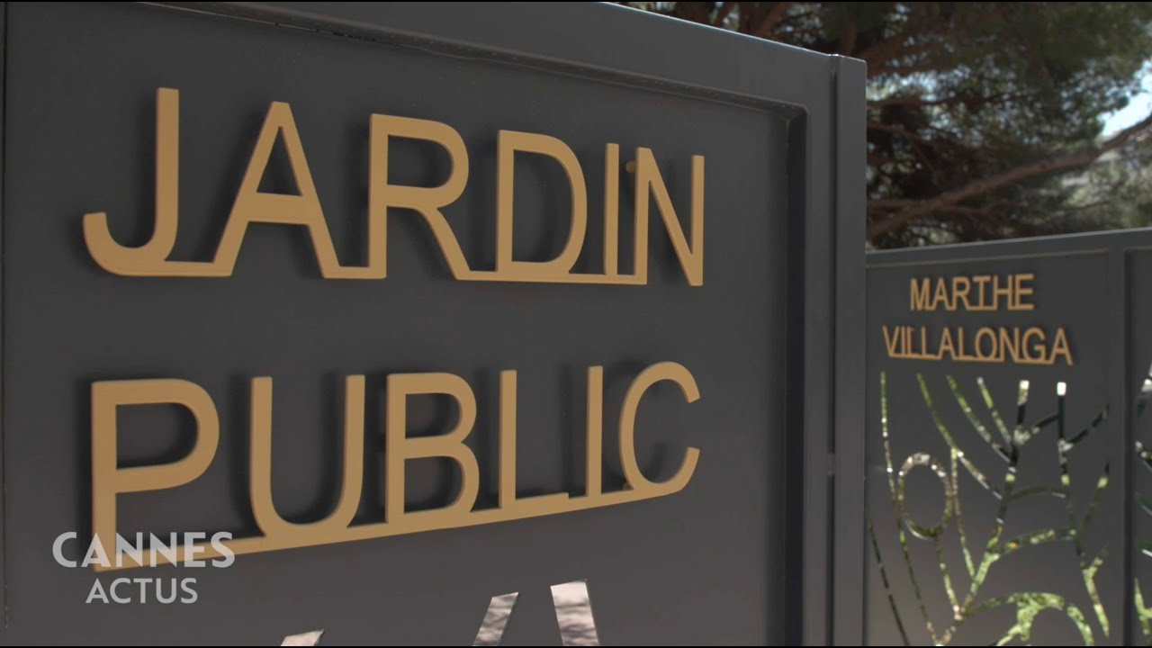 Inauguration du jardin public Marthe Villalonga, rénové et embelli à Cannes