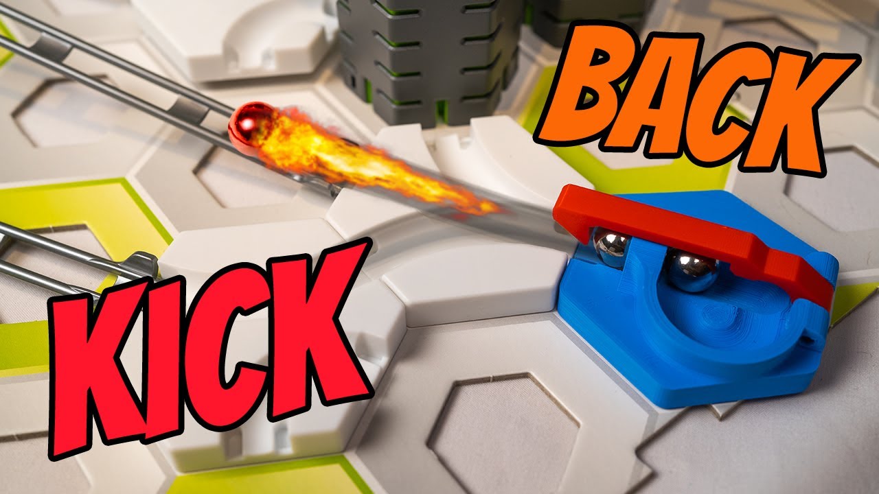 Magnetic Kickback - Reverse Gauss Cannon - 3D Printed Gravitrax Extension