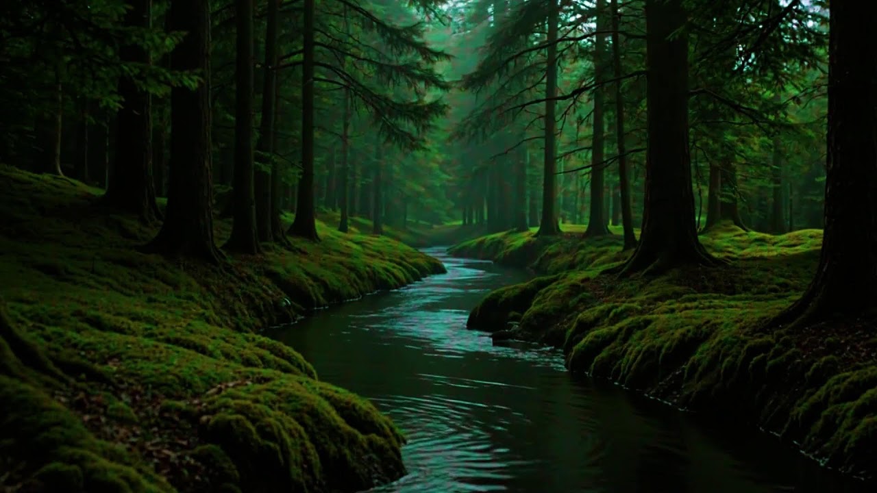 Tranquil Forest River with Bird Sounds Nature Sounds for Inner Peace