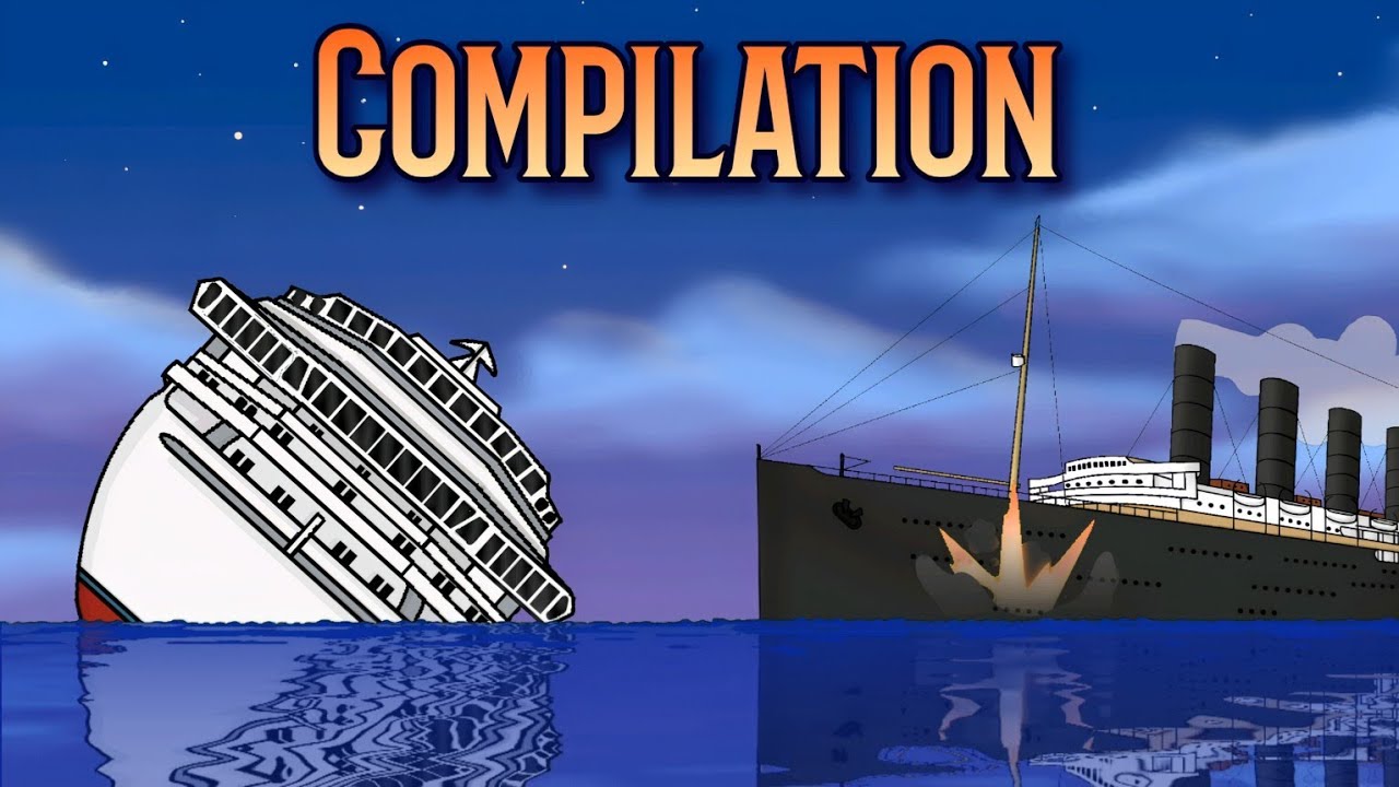 MEGA COMPILATION OF HISTORICAL SHIPS SINKING | FLIPACLIP ANIMATION 🚢⚓️