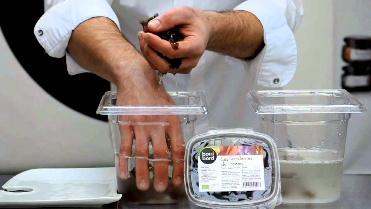 Dessaler les algues Fines Lames (Laitue de mer, Dulse, Nori) en quelques secondes - Bord à bord