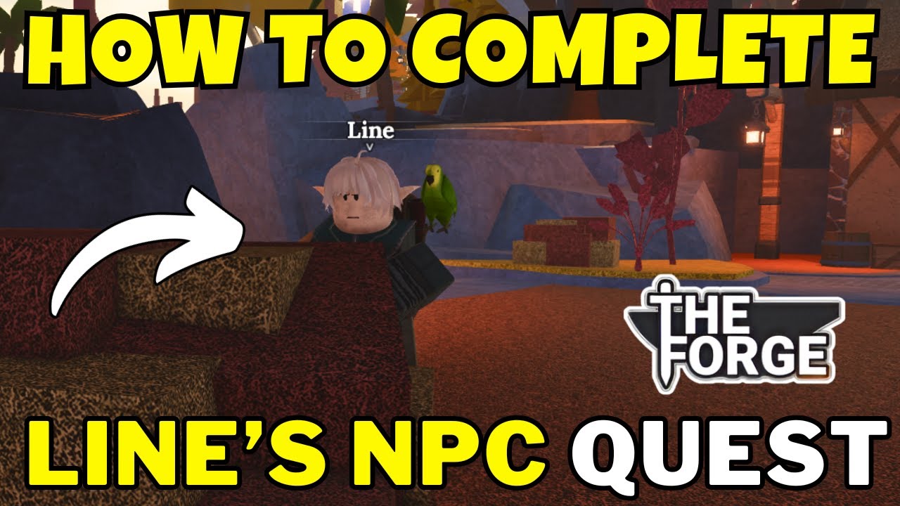 How To Complete the Line NPC Quest in The Forge | Bring 3 Fireite To Line Roblox