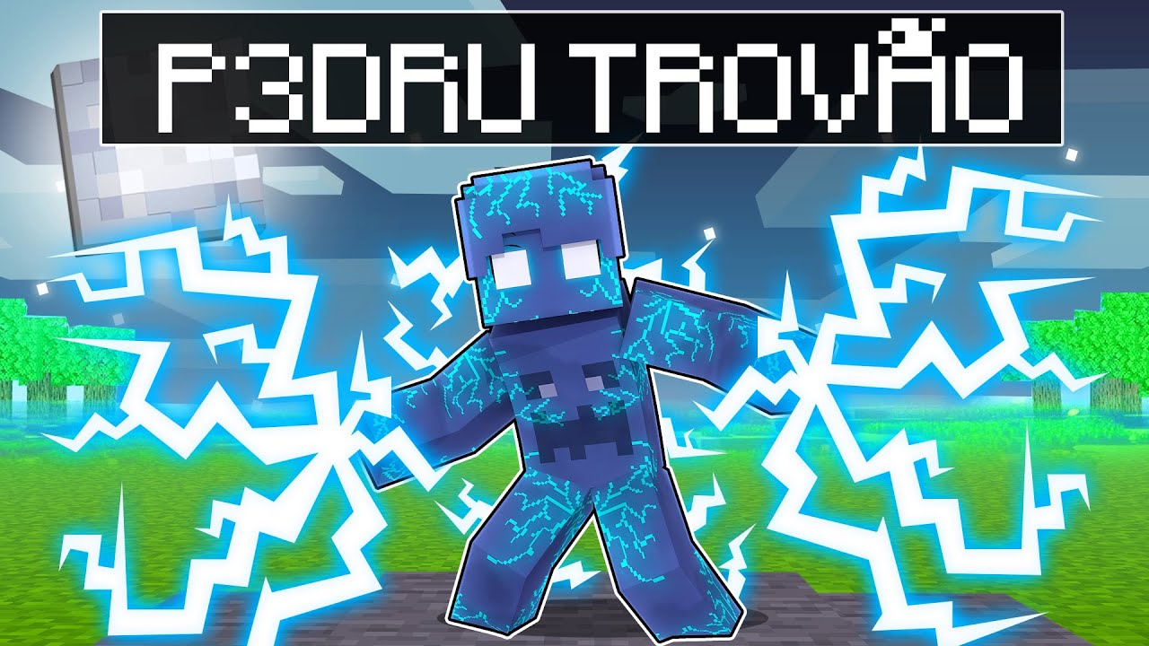 Virei o P3DRU DE TROVÃO no Minecraft POR 24 HORAS! ‹‹ P3DRU ››