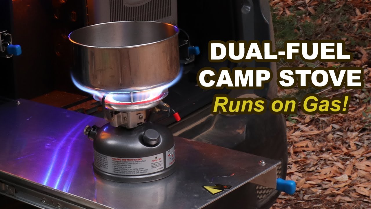 Coleman Dual Fuel Small Camping Stove Runs On Unleaded Gas