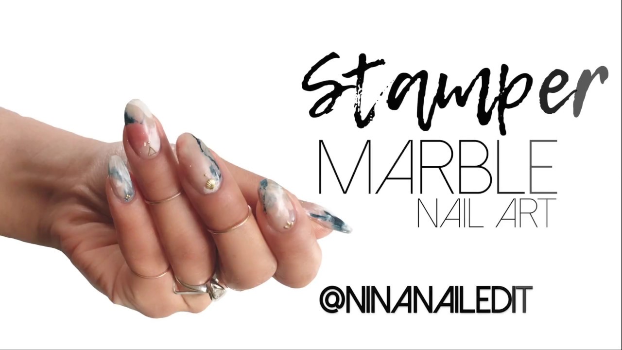 @thesammersaurus Inspired Marble Stamper Nail Art!