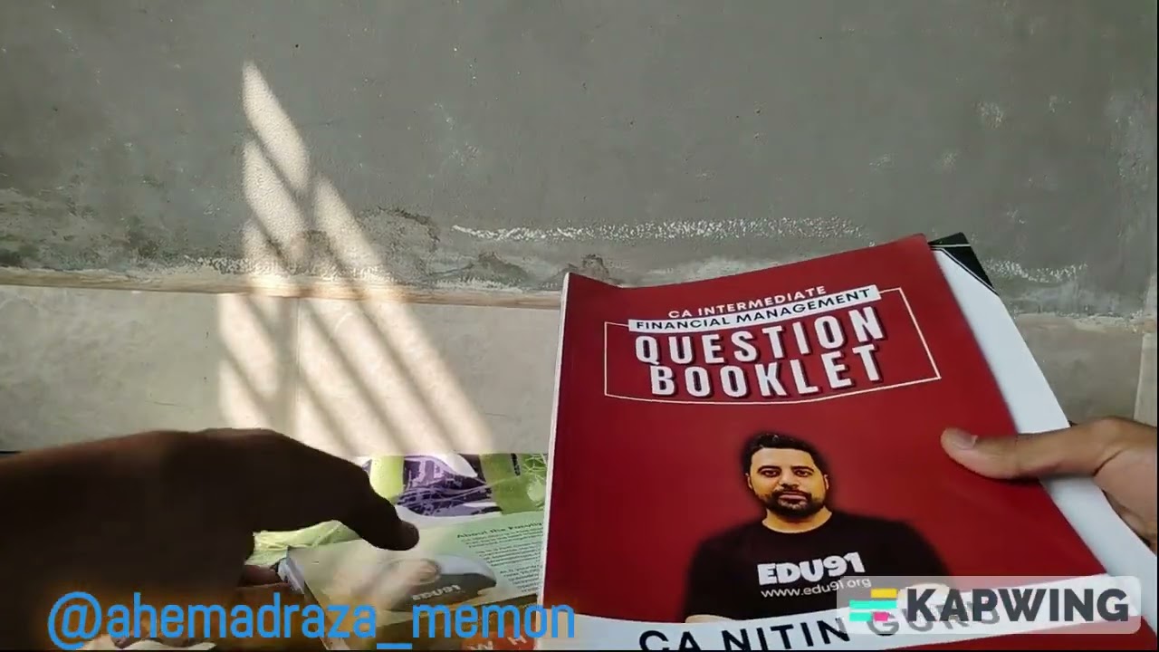 Unboxing CA Intermediate FM-SM books of edu91