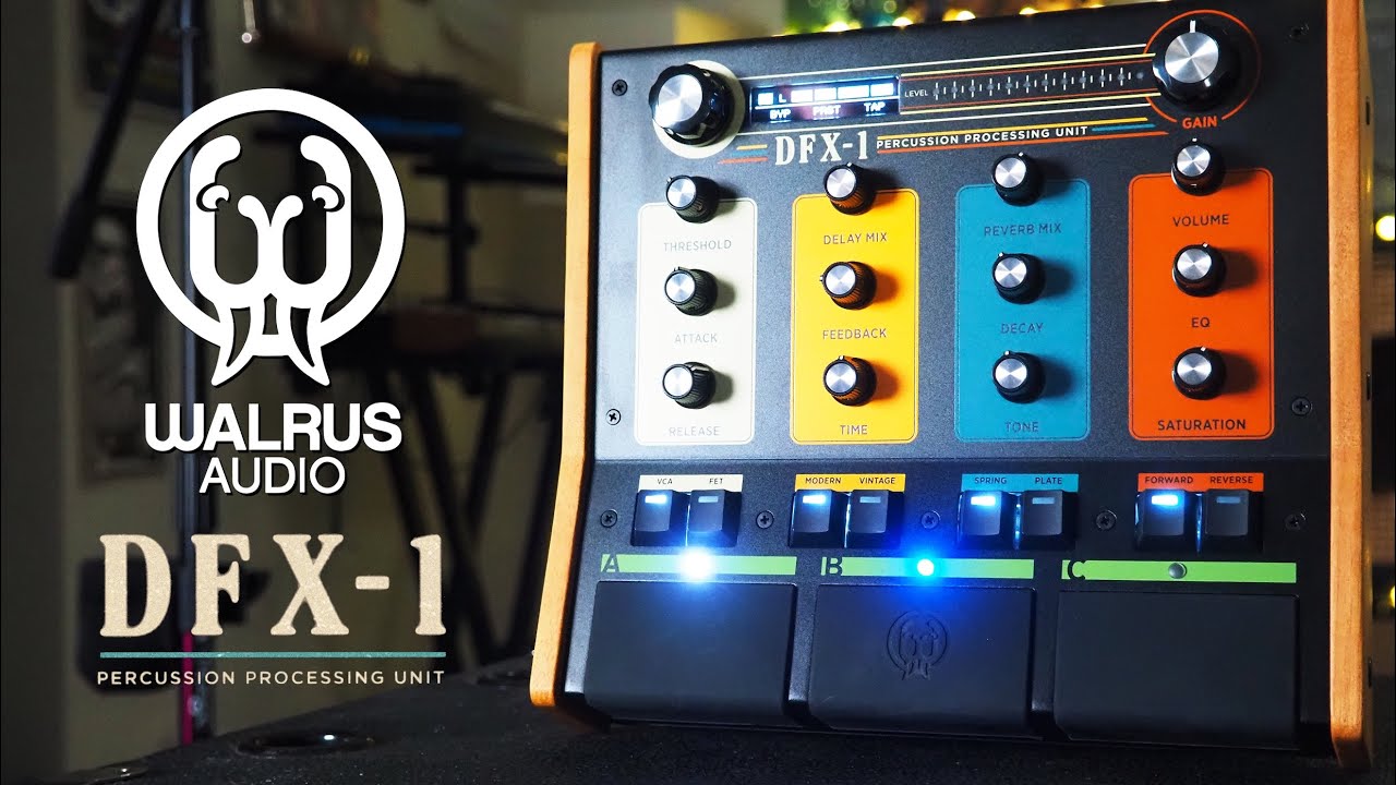 Walrus Audio // DFX-1 Percussion Processing Unit (Drum FX Demo)