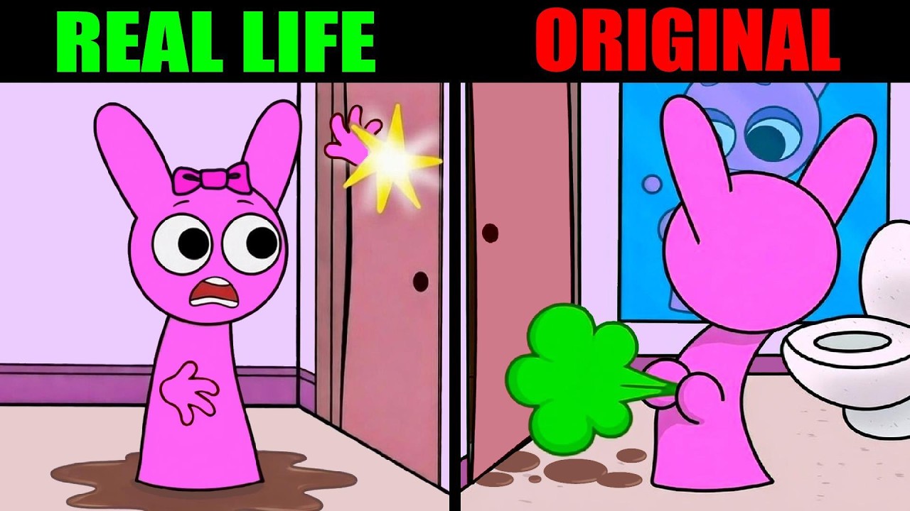 Best TikToks of Incredibox Sprunki | Pinki💨Toilet Problem💩Too late | REAL LIFE vs ORIGINAL