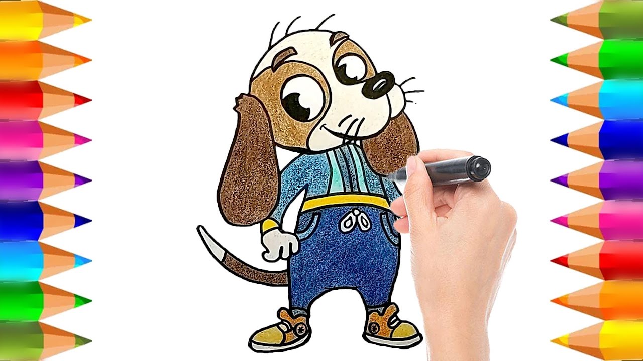 Dibuja y Colorea al Perro Batata de Michiguau - El Reino Infantil | Dibujos para niños