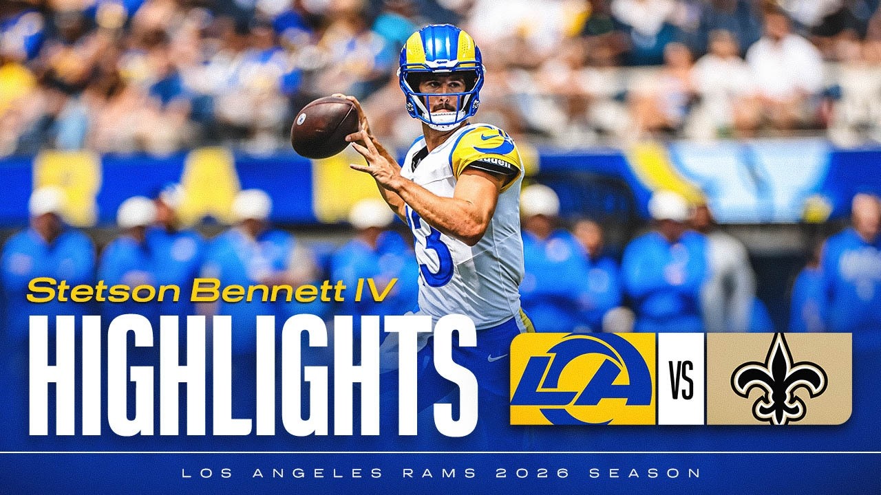 Stetson Bennett IV's Top Plays In 2-Touchdown Preseason Win vs. Saints
