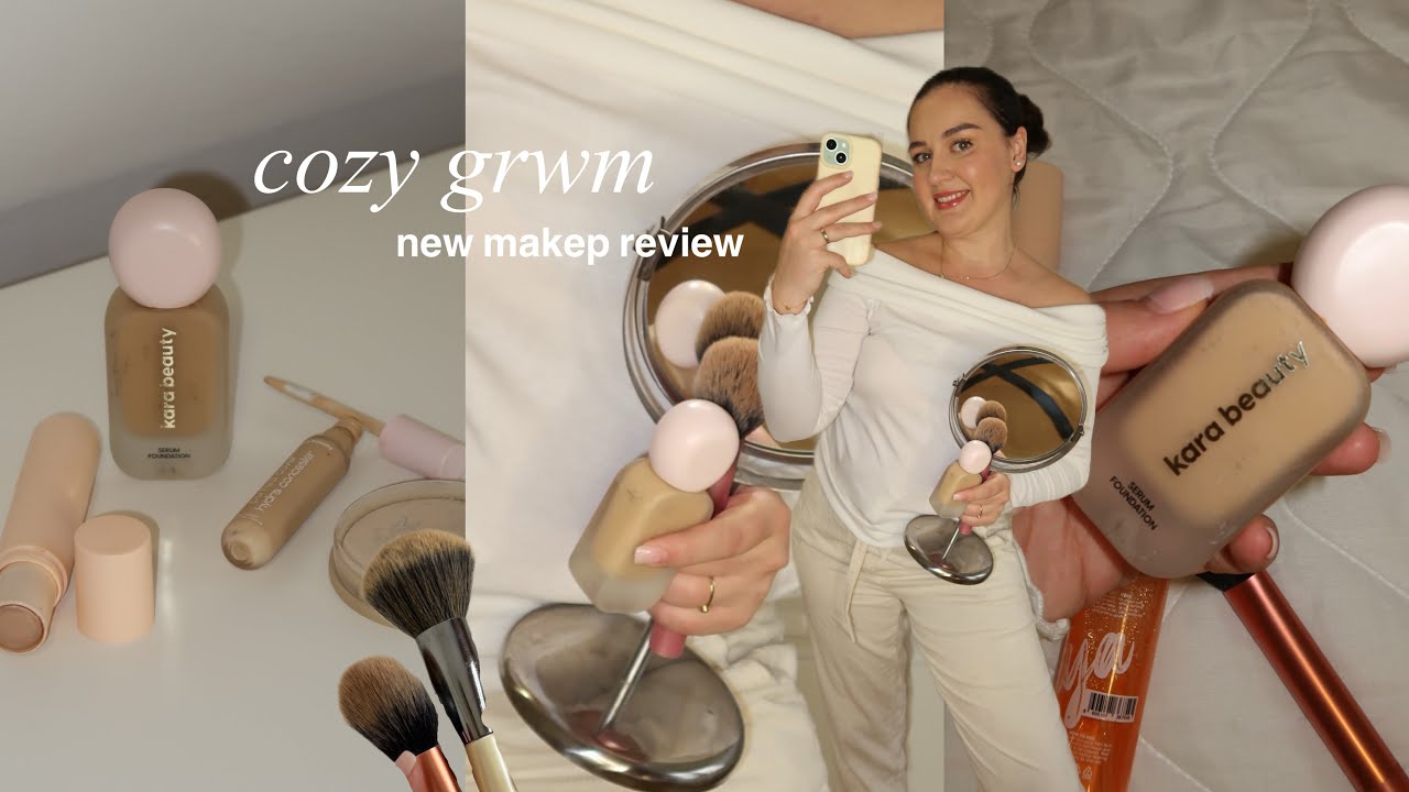 COZY GRWM + New Makeup Review | Honest First Impressions