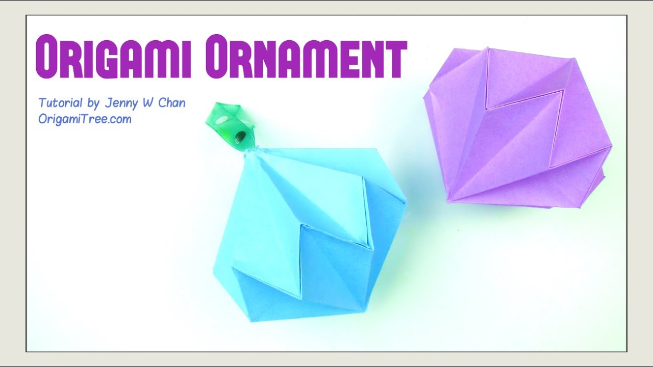 Christmas Crafts - Origami Diamond / Party Diamond Gemstone Ornament