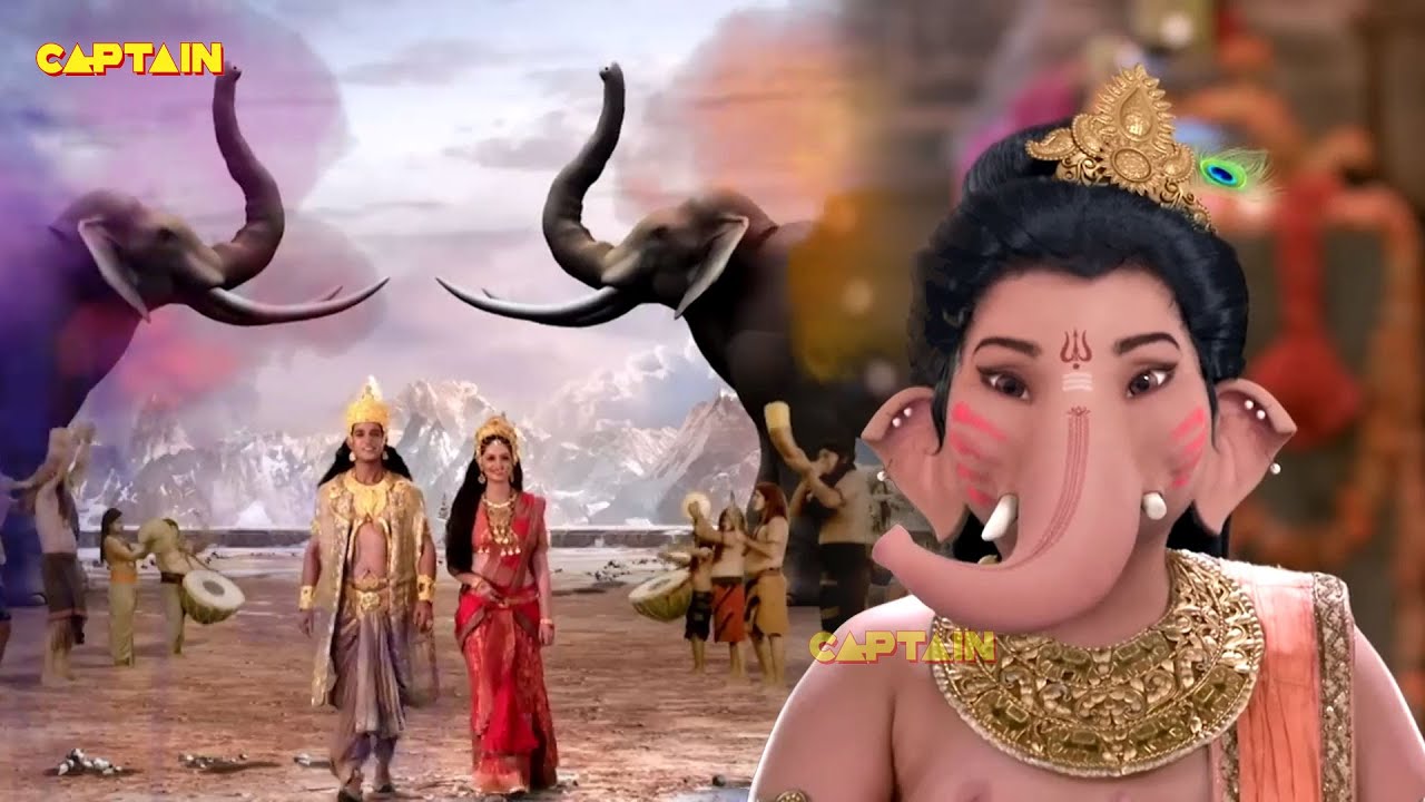 गणेश जी ने लगाया विष्णु जी को रंग - Jai Ganesh Deva - भाग - 86
