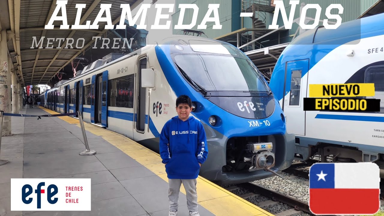 Transporte de Santiago|Alstom Xtrapolis Modular XM22|Metro Tren Nos|Alameda - Nos|Viaje en Tren