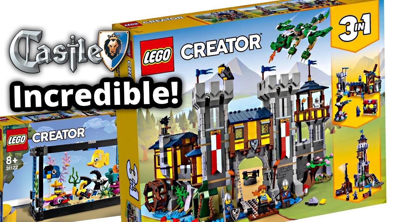 Amazing LEGO Creator Castle Summer 2021 set! + Weird Fishbowl 'n Croc!