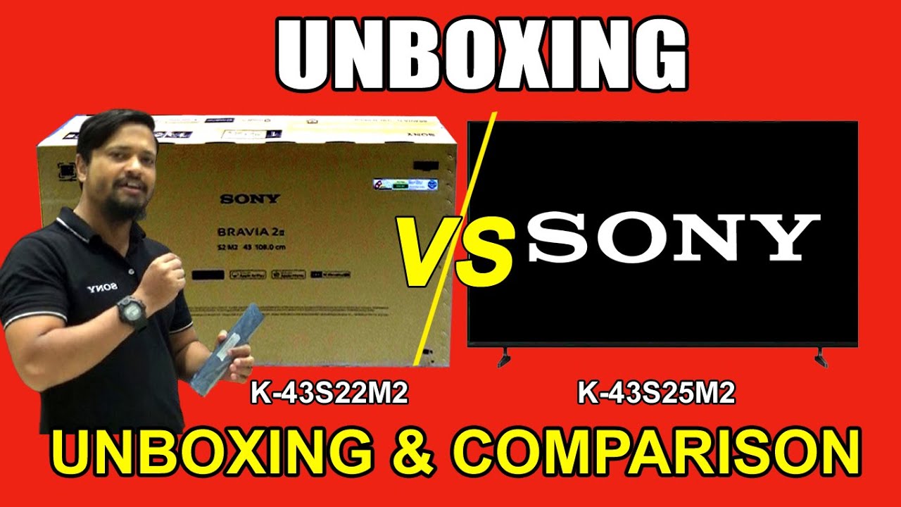 Sony BRAVIA K-43S22M2 Unboxing & Comparison with K-43S25M2 | Best Budget 43