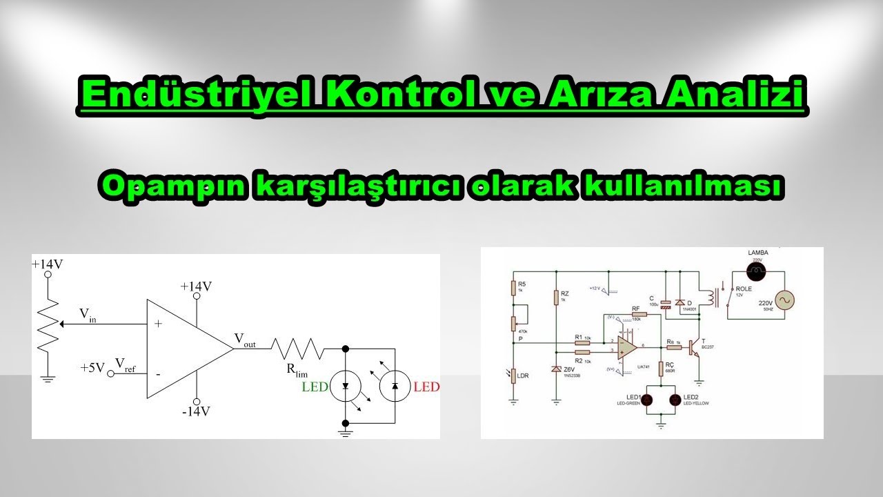 Opampın karşılaştırıcı olarak kullanılması