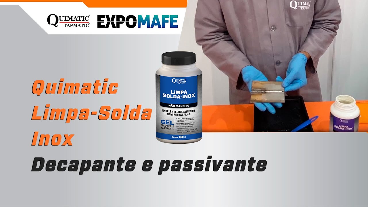 Gel decapante passivante da Quimatic em demonstra&ccedil;&atilde;o na Expomafe 2023