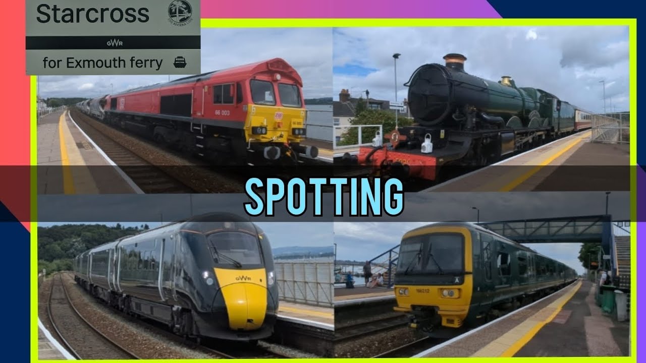 Trains at Starcross 19/07/2025 SDML