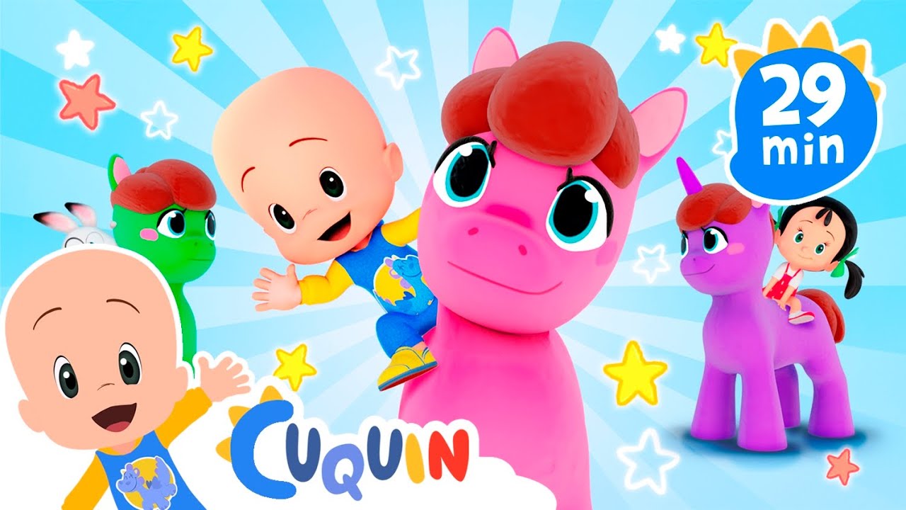 Magic Play-Doh Ponies! | Cleo & Cuquin Educational Videos for Children