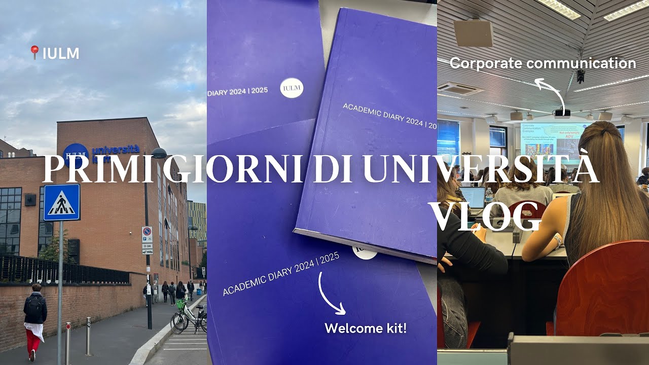 Prima settimana di università alla IULM! | welcome week, lezioni, amicizie, what’s in my bag & more