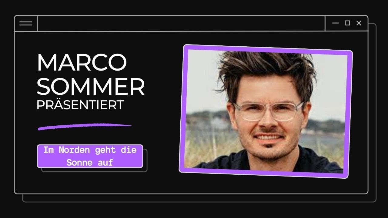 Der Sänger Marco Sommer hat sein eigenes Lied „Im Norden geht die Sonne auf“ präsentiert.