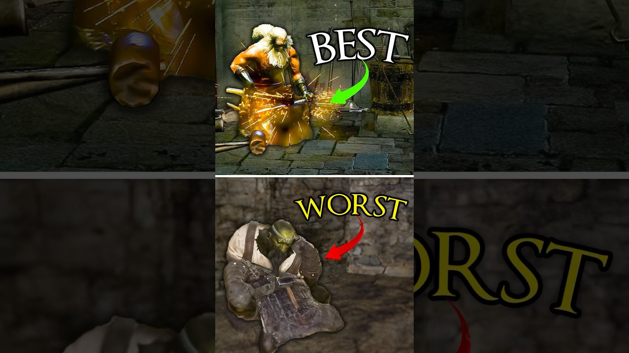 Рейтинг главных кузнецов в играх FromSoftware #shorts