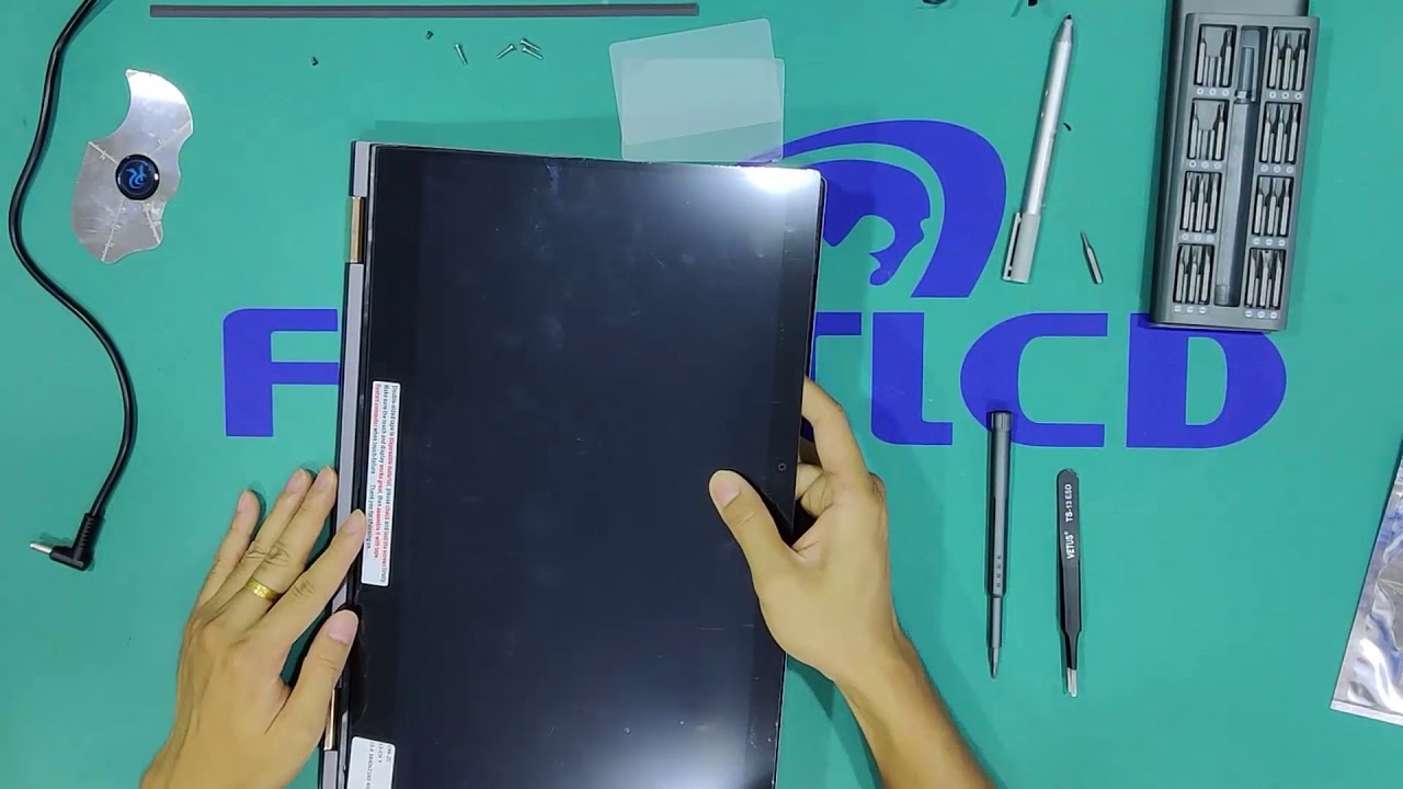 HP SPECTRE X360 15-CH Series LCD Touch Screen Digitizer Display Assembly Replacement Procedure