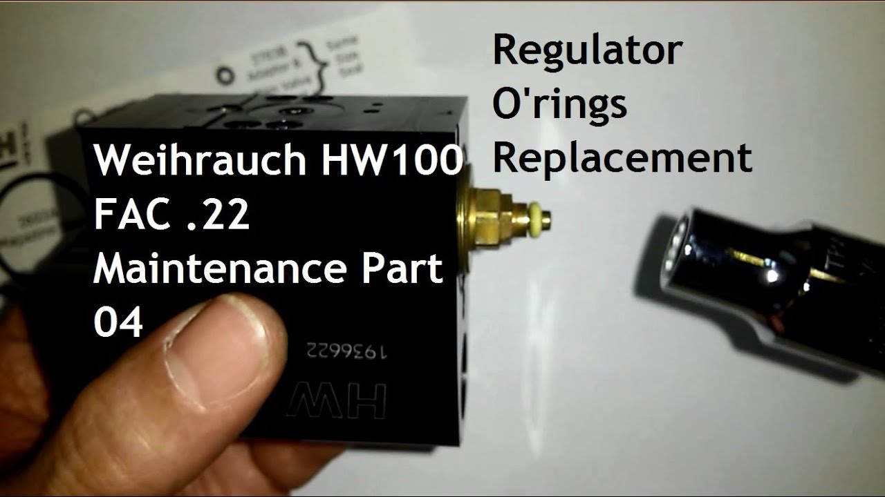 Уплотнительные кольца регулятора HW100, Weihrauch HW100 FAC .22 Техническое обслуживание, часть 04