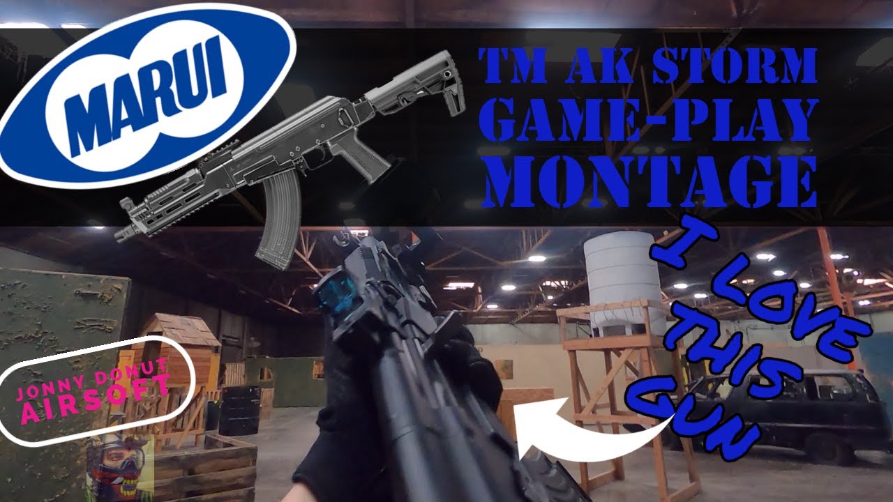 Tokyo Marui AK Storm Gameplay! (LOVE THIS GUN)