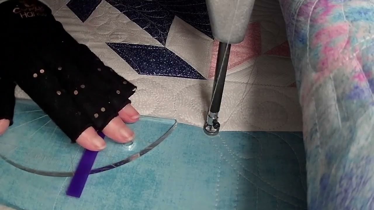 Long Arm Quilting on Sandra's Hunter Star