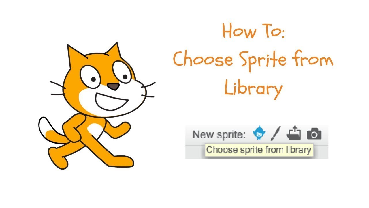 How to Add Sprite in Scratch from Library