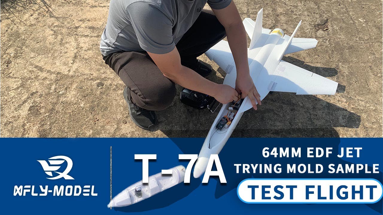XFly T-7A│64mm EDF Jet-Test Flight of Trial Mold Sample with No Editing