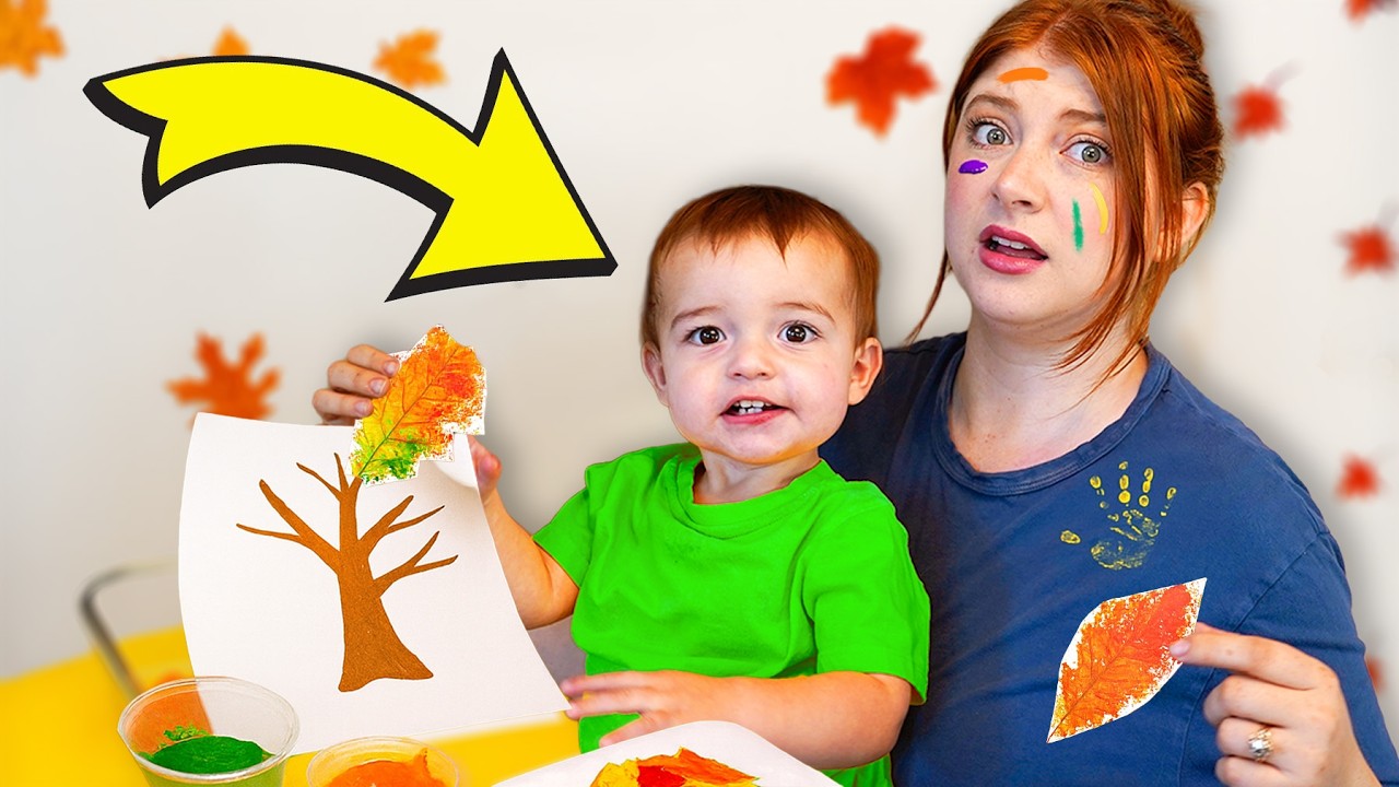 I Tried FALL CRAFTS with My Toddler&hellip; *chaotic*🍂