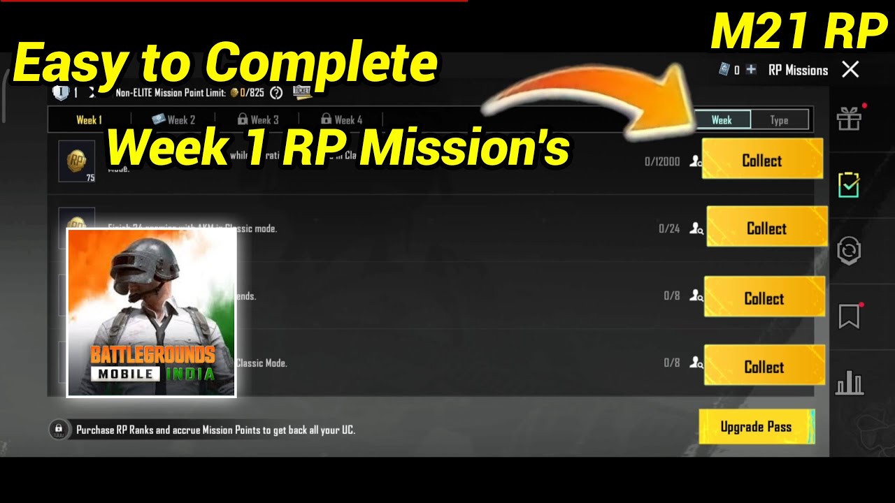 BGMI M21 Royalpass Week 1 Mission Explain In Kannada | Easy to Complete Bgmi M21 RP Mission 🔥