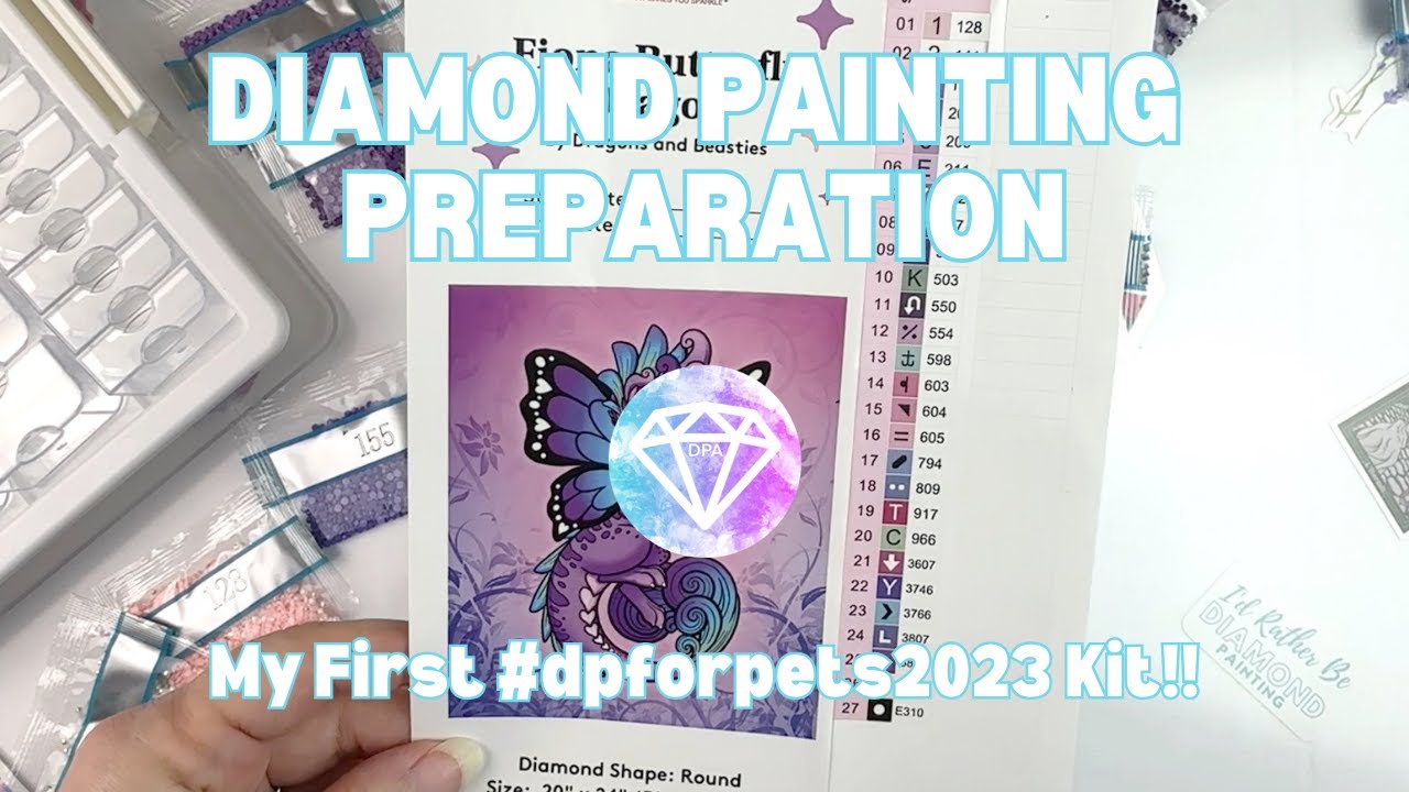 My First #dpforpets2023 Kit Up!! | Diamond Painting Preparation