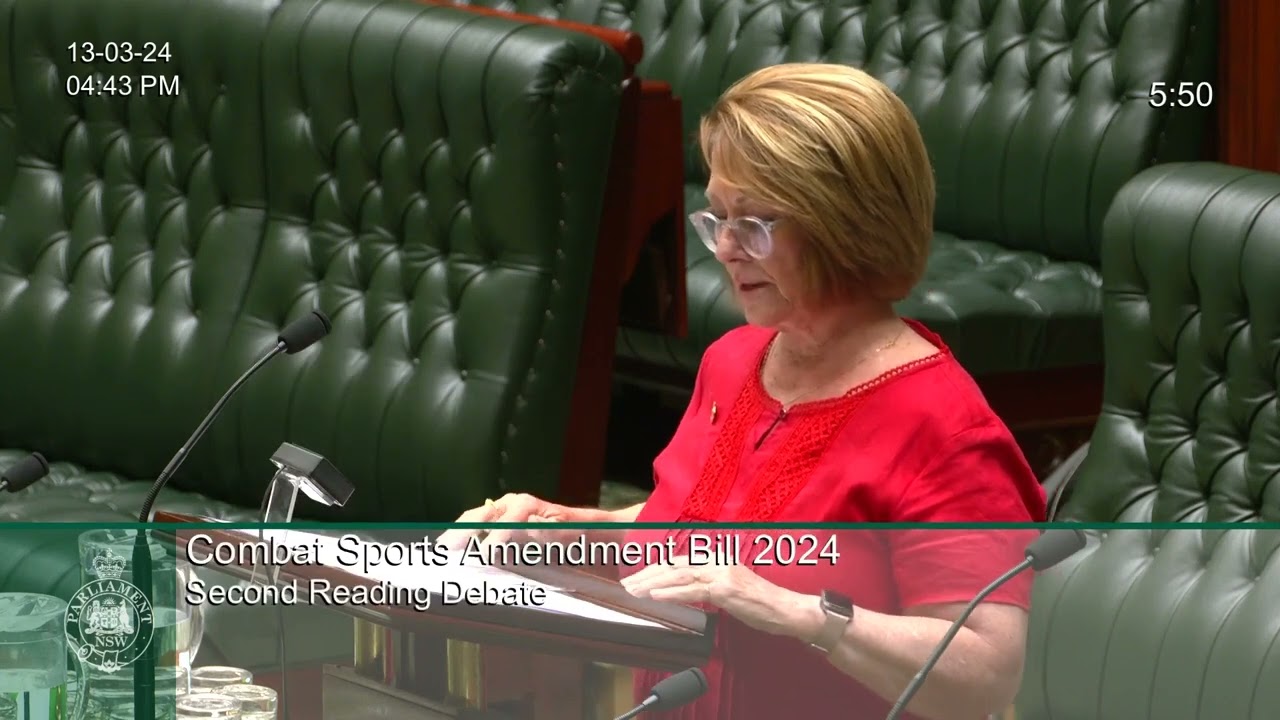 DEBATE: Combat Sports Bill