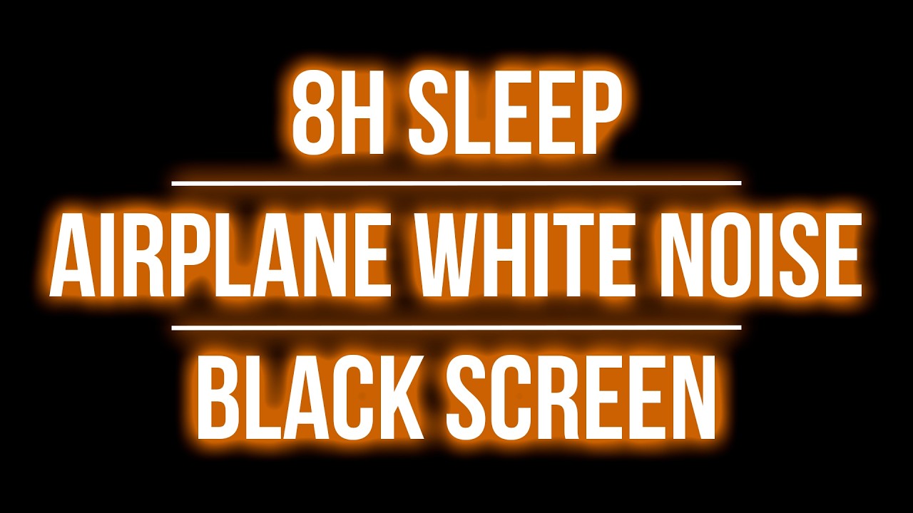 8 Hours Jet Aircraft Ambience | Black Screen | Deep White Noise for Sleep & Focus