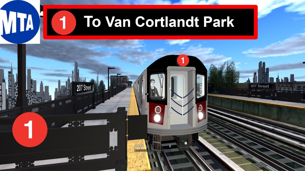 IRT - 1 Line Broadway: R142 1 Train to Van Cortlandt Park 242th Street.