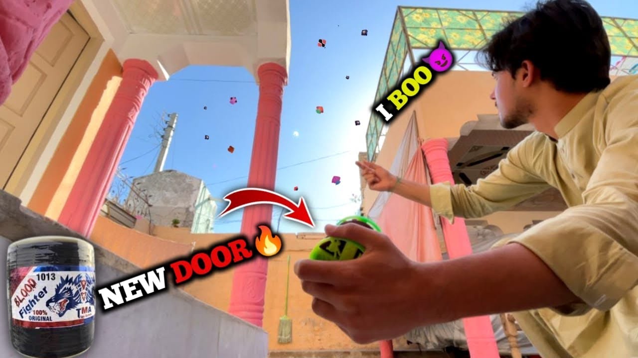 I *boo scenes*😈 || Kite fighting🔥 || kite caughting🪁 || *kite looting*😱 || police 👮‍♀️warning ‼️