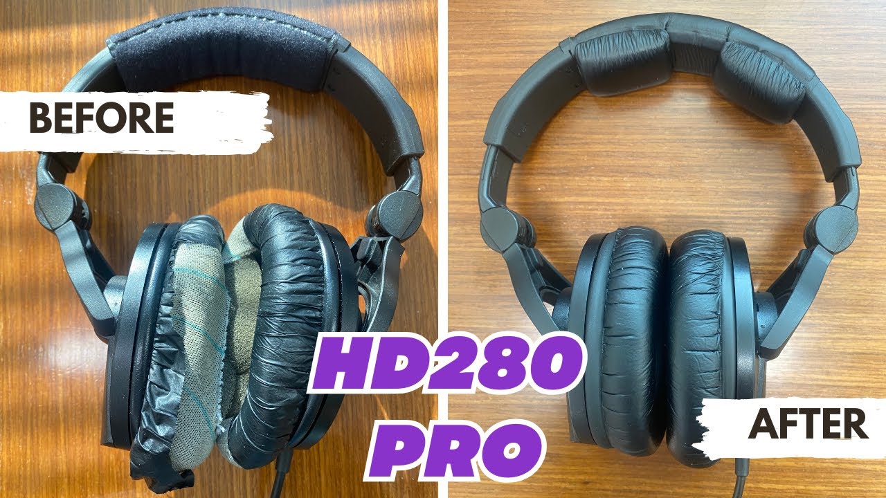 How to Replace Ear Pads and Headband on Sennheiser HD280 Pro Headphones(Step by Step/Up Close Guide)